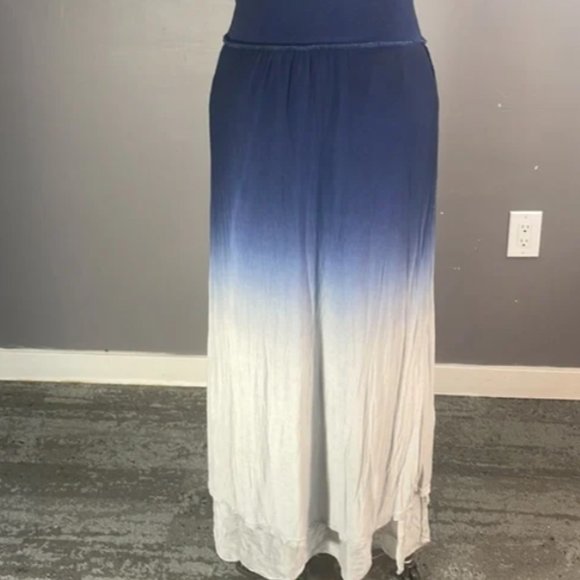 Brand New Women's GIUSY Ombre Silk-Blend Maxi Skirt - Picture 1 of 11
